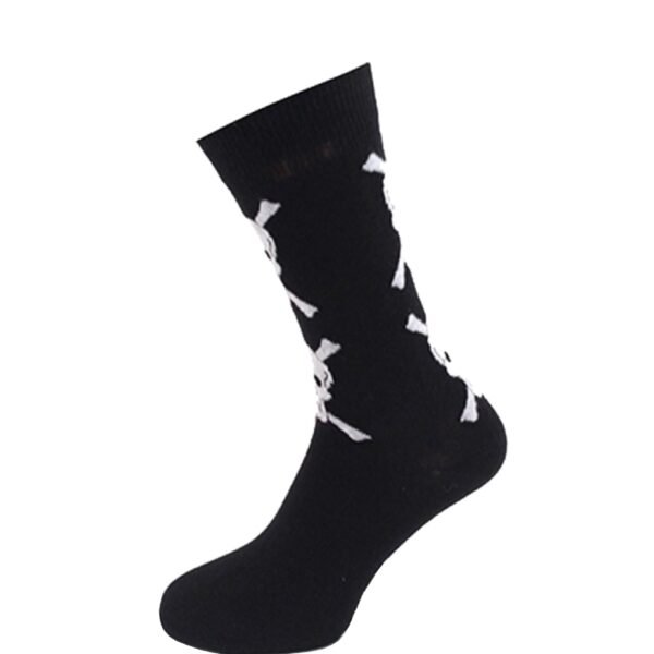 Socks Skull & Crossbones Black White