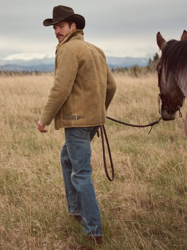 Lance Distressed Sheepskin Jacket