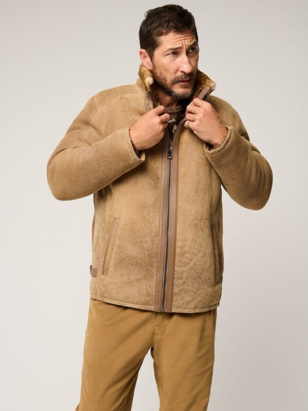 Lance Distressed Sheepskin Jacket