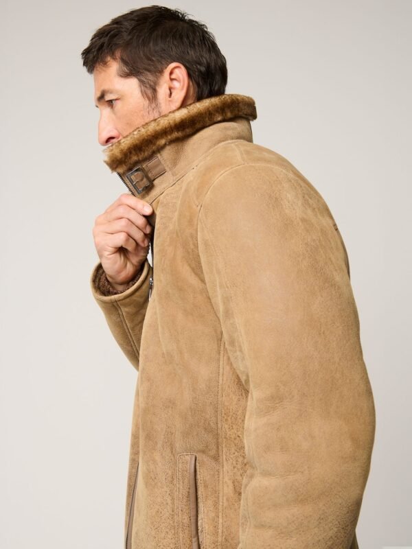 Lance Distressed Sheepskin Jacket