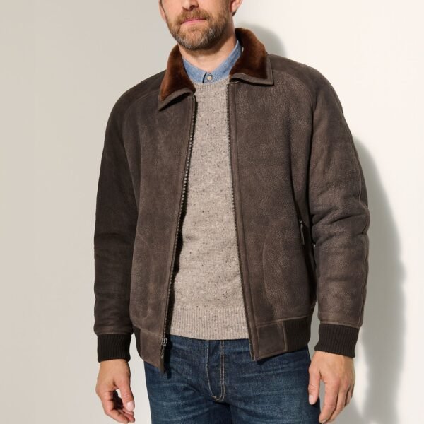 Cyrus Sheepskin Bomber Jacket