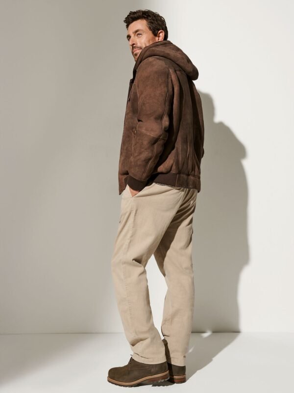 Luke Hooded Sheepskin Jacket