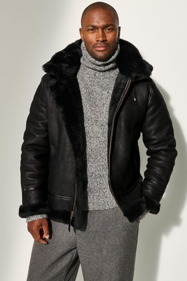 Classic Sheepskin B-3 Bomber Jacket