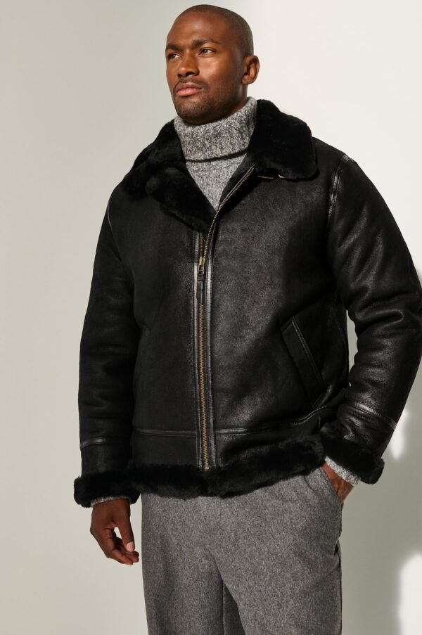 Classic Sheepskin B-3 Bomber Jacket