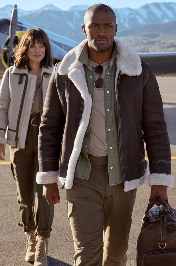 Classic Sheepskin B-3 Bomber Jacket