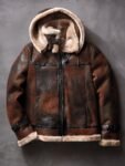 Classic Burnt Cognac Edition Sheepskin B-3 Bomber Jacket