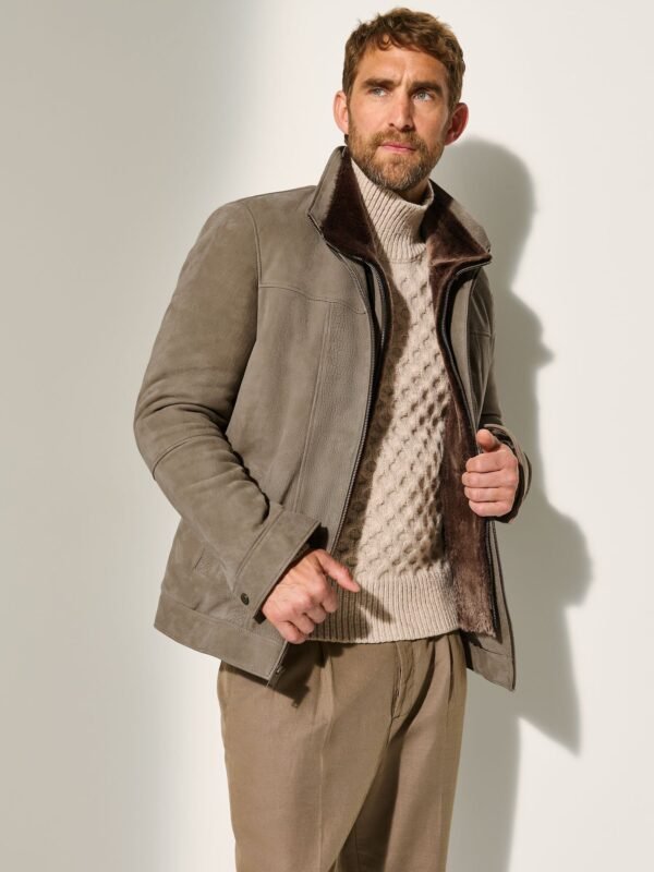 Bruno Buffed Leather Coat