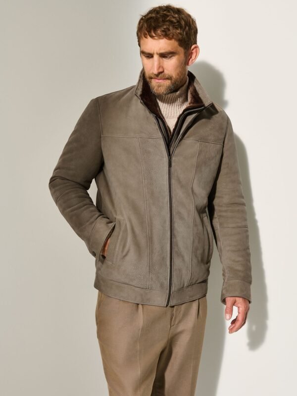 Bruno Buffed Leather Coat