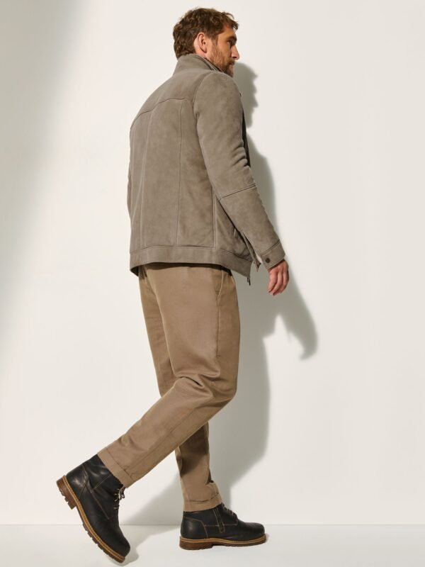 Bruno Buffed Leather Coat