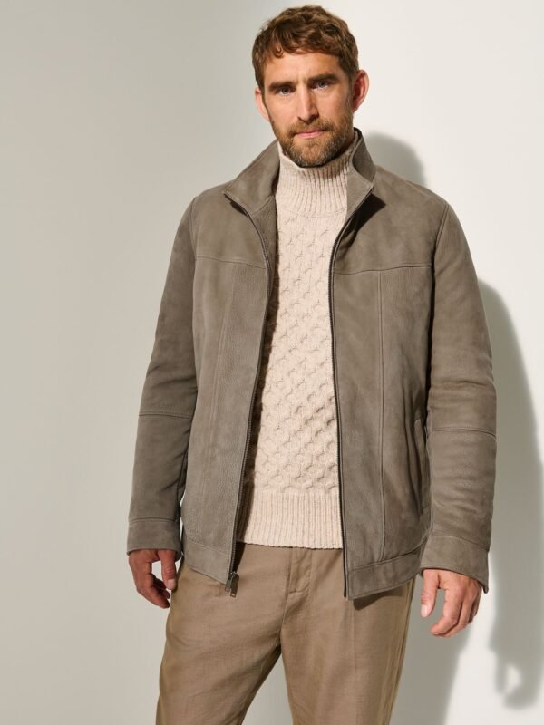 Bruno Buffed Leather Coat