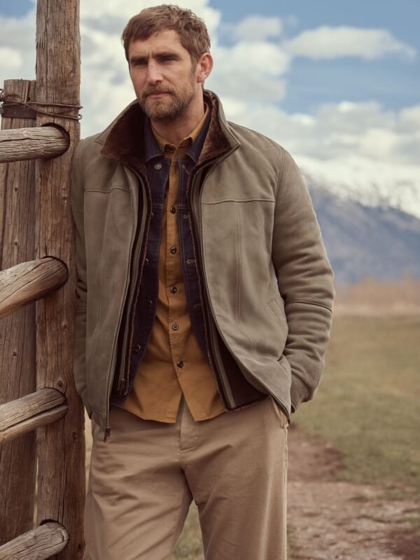 Bruno Buffed Leather Coat