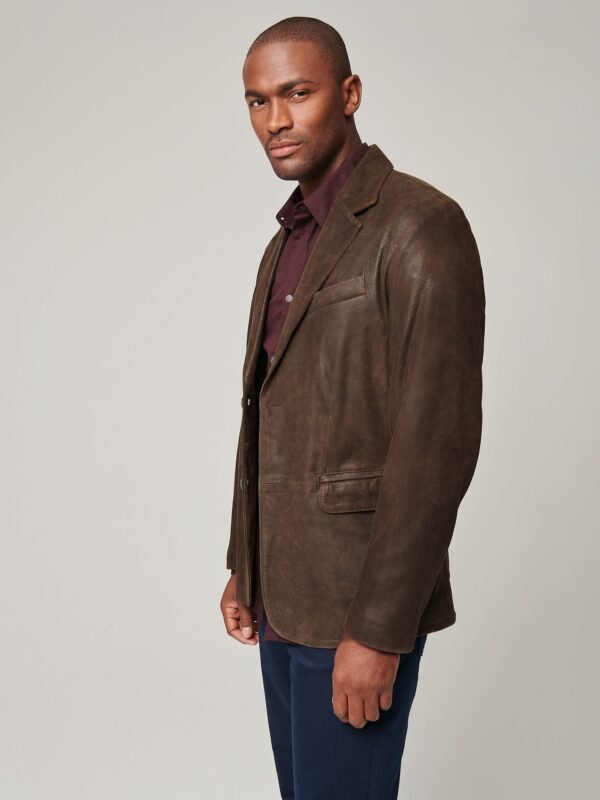 Carlisle Distressed Leather Blazer