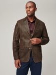 Carlisle Distressed Leather Blazer