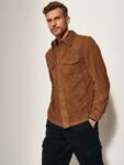 Noah Suede Leather Shirt Jacket