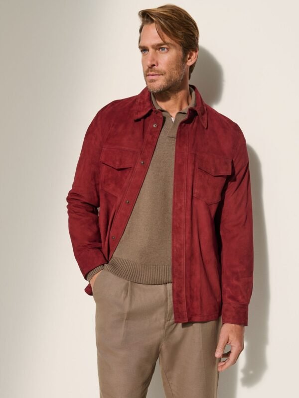 Noah Suede Leather Shirt Jacket