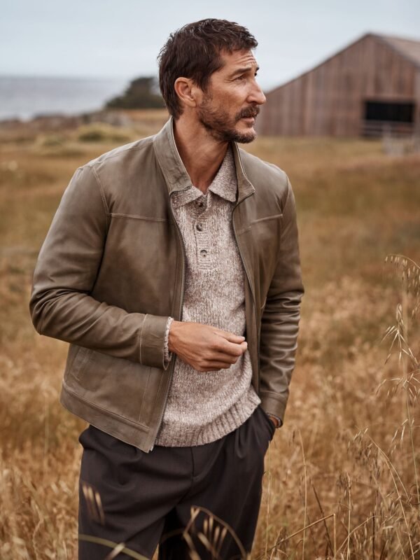 Lawrence Reversible Suede Leather Jacket