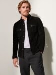 Max Reversible Suede Leather Shirt Jacket