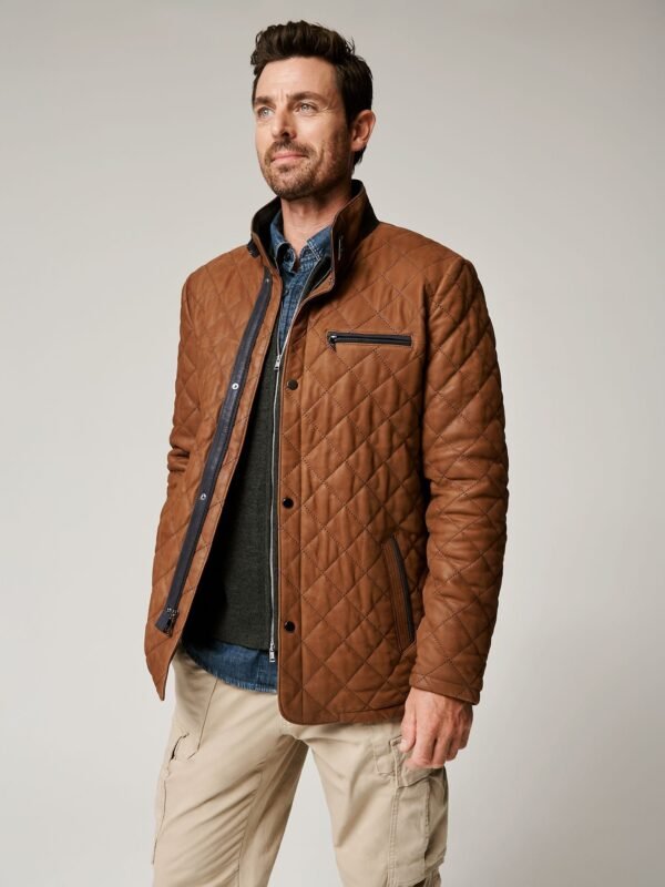 Christopher Quilted Leather Jacket