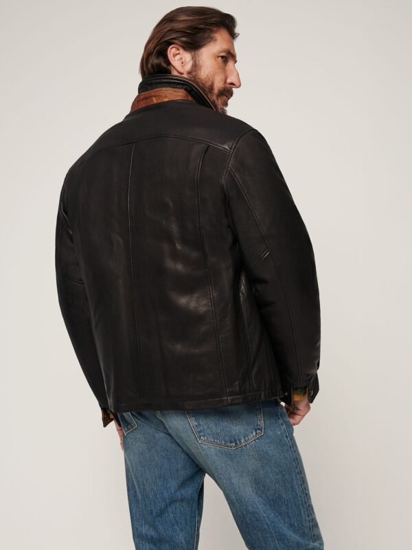 Romano Black Leather Jacket