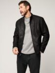 Zachary Embossed Leather Jacket