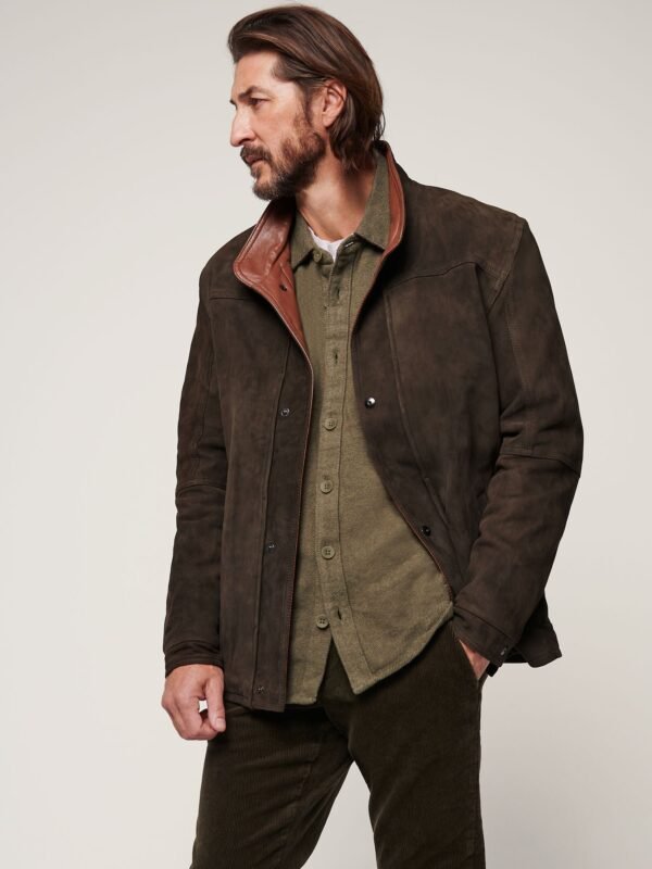 James Buffed Leather Jacket