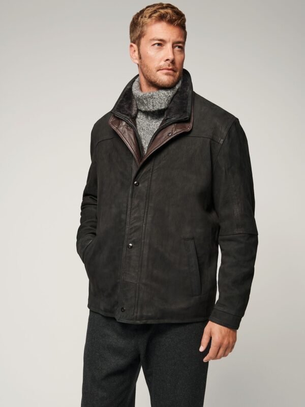 James Buffed Leather Jacket