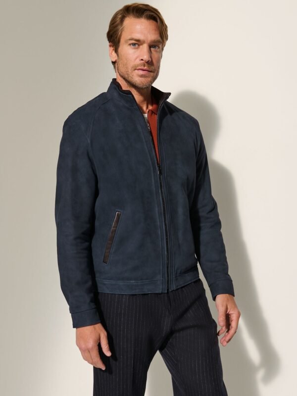 Zachary Distressed Leather Jacket