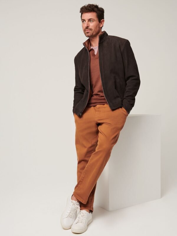 Zachary Distressed Leather Jacket