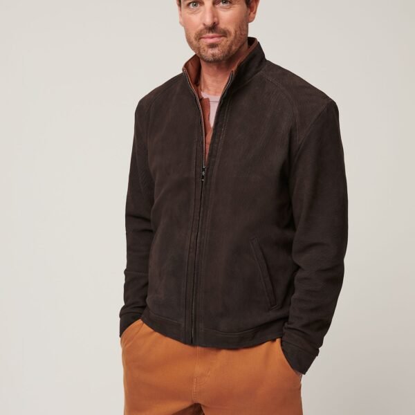 Zachary Distressed Leather Jacket