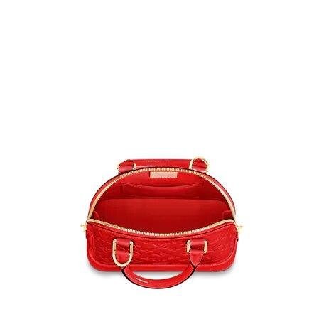 Louis Vuitton ALMA BB Cerise Red