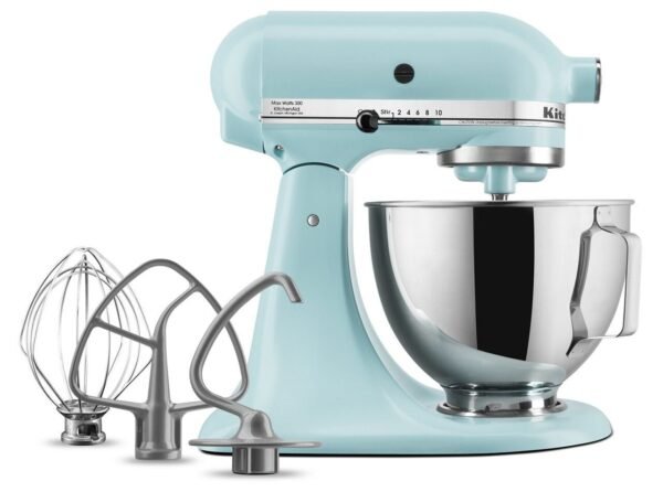 Deluxe 4.5 Quart Tilt-Head Stand Mixer - Mineral Water Blue