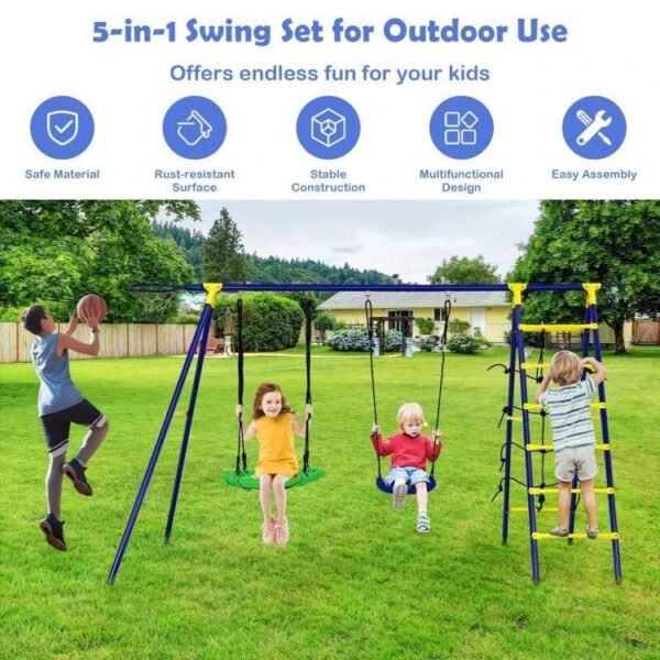 5-in-1-outdoor-kids-swing-set-with-a-shaped-metal-frame-and-ground-stake1.jpg
