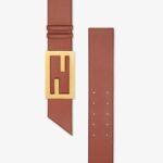 Fendi Black Leather Belt