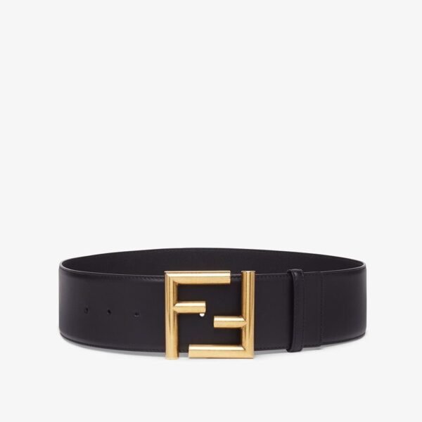 Fendi Black Leather Belt
