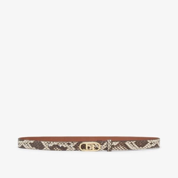 Fendi Brown Elaphe Belt