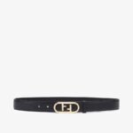 Fendi Black Leather Belt