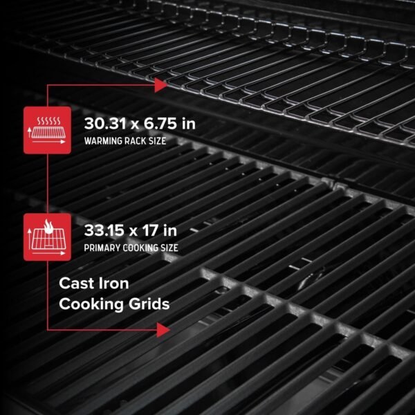 Nexgrill Deluxe 6-Burner Propane Gas Grill with Ceramic Searing Side Burner, Rotisserie Kit, 60,000 BTUs Output, and Stainless Steel Control Panel, BBQ Grill Perfect for Outdoor Gatherings 720-0896B