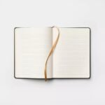 240pg Ruled Journal 8"x6" Faux Leather Compass Soft Cover, Sewn Binding, Narrow Lined Paper, Multicolored - Image 3