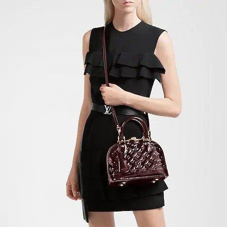 Louis Vuitton ALMA BB Amarante Red