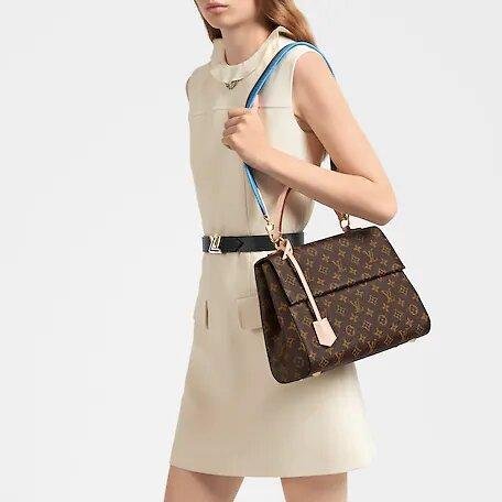 Louis Vuitton CLUNY MM Bleu Glacier Blue