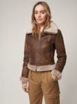 Lacey Sheepskin Bomber Jacket