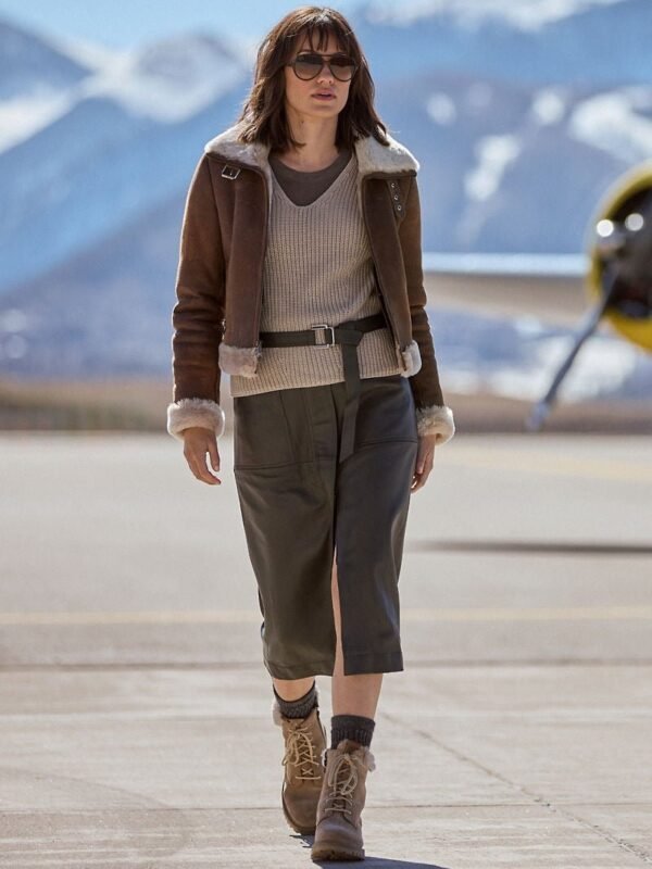 Lacey Sheepskin Bomber Jacket