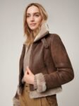 Lacey Sheepskin Bomber Jacket