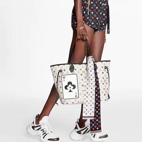 Louis Vuitton GAME ON NEVERFULL MM White