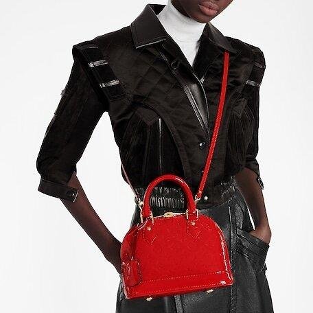Louis Vuitton ALMA BB Cerise Red
