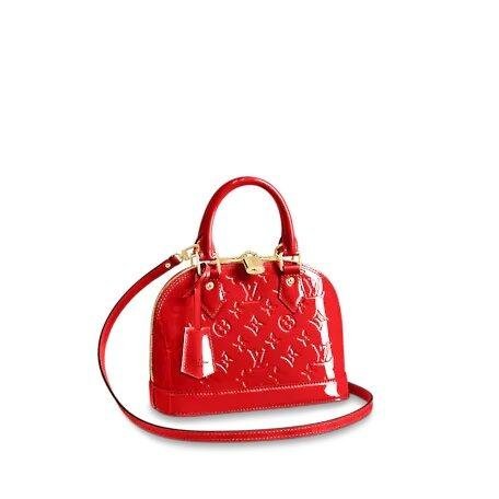 Louis Vuitton ALMA BB Cerise Red