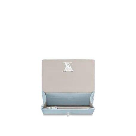 Louis Vuitton LOCKME CLUTCH Olympe Blue