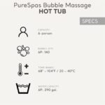 Intex: PureSpa: Sahara Tan Inflatable Hot Tub Set – 6 Person – 85″ Round Outdoor Heated Bubble Spa, Jet Massage, Cover, Hard Water Treatment System - Image 6