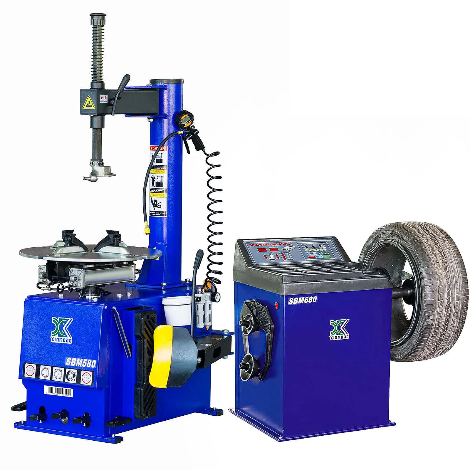 1-1.png Xinkong 1.5 HP Tire Changer & Wheel Balancer Machine Combo 580 690 - Image 1
