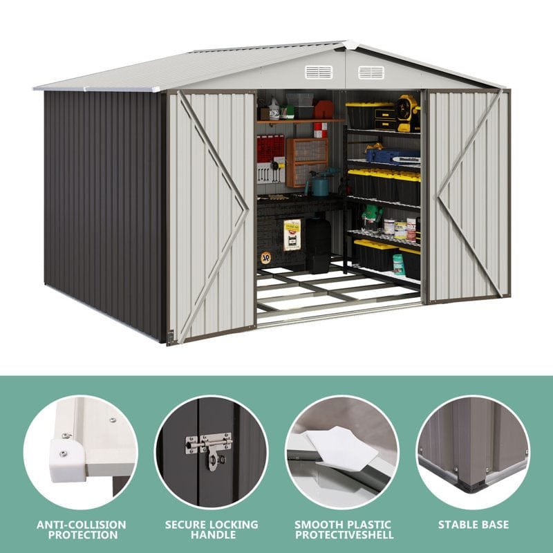 10 ft. W x 8 ft. D Storage Shed - Image 2